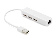 Adaptor USB2.0 la Ethernet 100Mbps si 3x USB2.0